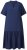 Ulla Popken 840367 Midi-jurk met korte mouwen en V-hals Donkerblauw - Midi jurken - Midi jurken in grote maten