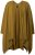 Ulla Popken 841117 Oversized gebreide poncho met strass Olijfgroen - Poncho's & capes - 