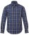 JP1880 Checked Shirt Long Sleeve Kent Collar Anthracite - Overhemden - Overhemden Grote Maten Heren