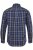 JP1880 Checked Shirt Long Sleeve Kent Collar Anthracite - Overhemden - Overhemden Grote Maten Heren