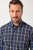 JP1880 Checked Shirt Long Sleeve Kent Collar Anthracite - Overhemden - Overhemden Grote Maten Heren