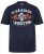 JP1880 T-Shirt Short Sleeve Chest Print Navy - T-shirts - Grote Maten T-shirts Heren