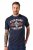JP1880 T-Shirt Short Sleeve Chest Print Navy - T-shirts - Grote Maten T-shirts Heren
