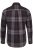 JP1880 Shirt Flannel Long Sleeve Dark Brown - Overhemden - Overhemden Grote Maten Heren