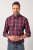 JP1880 Checked Shirt Long Sleeve Red - Overhemden - Overhemden Grote Maten Heren