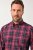 JP1880 Checked Shirt Long Sleeve Red - Overhemden - Overhemden Grote Maten Heren