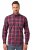 JP1880 Checked Shirt Long Sleeve Red - Overhemden - Overhemden Grote Maten Heren