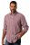 JP1880 Checked Flannel Shirt Long Sleeve Light Red - Overhemden - Overhemden Grote Maten Heren