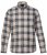 JP1880 Checked Flannel Shirt Long Sleeve Dark Dusty Pink - Overhemden - Overhemden Grote Maten Heren
