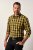 JP1880 Checked Shirt Long Sleeve Kent Collar Curry - Overhemden - Overhemden Grote Maten Heren