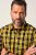 JP1880 Checked Shirt Long Sleeve Kent Collar Curry - Overhemden - Overhemden Grote Maten Heren