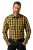 JP1880 Checked Shirt Long Sleeve Kent Collar Curry - Overhemden - Overhemden Grote Maten Heren