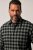 JP1880 Checked Flannel Shirt Long Sleeve Eucalyptus Green - Overhemden - Overhemden Grote Maten Heren