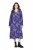 Ulla Popken 841873 Gebloemde midi-jurk Donkerblauw - Midi jurken - Midi jurken in grote maten