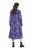Ulla Popken 841873 Gebloemde midi-jurk Donkerblauw - Midi jurken - Midi jurken in grote maten