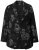 Ulla Popken 841901 Blazer met print Zwart - Blazers - Blazers in grote maten voor dames