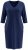 Ulla Popken 841952 Sweatjurk met V-hals Donkerblauw - Kleedjes - Jurken in alle maten