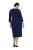 Ulla Popken 841952 Sweatjurk met V-hals Donkerblauw - Kleedjes - Jurken in alle maten