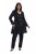 Ulla Popken 842028 Peplum blazer met plooien Zwart - Blazers - Blazers in grote maten voor dames