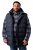 Men+ 433 Bodywarmer gewatteerd met capuchon Donkerblauw - Jassen - Grote Maten Herenjassen