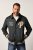 JP1880 Blouson Velour with Chest Embroidery Dark Green - Jassen - Grote Maten Herenjassen