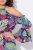 Ulla Popken 842471 Bedrukte midi-jurk Donkerblauw - Midi jurken - Midi jurken in grote maten