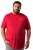 Men+ 500 T-shirt Indigo Blue Denim Donkerrood - T-shirts - Grote Maten T-shirts Heren