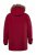 Men+ 619 Functionele parka met capuchon van imitatiebont Wijnrood - Jassen - Grote Maten Herenjassen