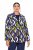 Ulla Popken 842680 Bedrukte jersey blazer van punto di roma Donkerblauw - Blazers - Blazers in grote maten voor dames