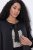 Ulla Popken 842712 Korte blazer met strik en ruchemouwen Zwart - Blazers - Blazers in grote maten voor dames