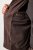 JP1880 Jacket Buffed Nubuck Lamb Leather Brown - Jassen - Grote Maten Herenjassen