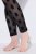 Ulla Popken 842886 Bedrukte panty legging Zwart - Panty's & sokken - 