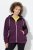 Ulla Popken 843186 Waterafstotende softshell jas met reflectoren Wijnrood - Jassen - Damesjassen in grote maten