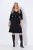 Ulla Popken 843326 Sweatjurk met driekwartmouwen Zwart - Sweatjurken - 