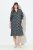 Ulla Popken 843506 Bedrukte sweatjurk Zwart - Sweatjurken - 