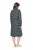Ulla Popken 843506 Bedrukte sweatjurk Zwart - Sweatjurken - 