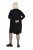 Ulla Popken 844233 Gebreide jurk met lange mouwen Zwart - Gebreide jurken - 