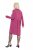 Ulla Popken 844233 Gebreide jurk met lange mouwen Bessenrood - Gebreide jurken - 
