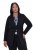 Ulla Popken 844842 Jersey blazer Zwart - Blazers - Blazers in grote maten voor dames