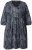Ulla Popken 844945 Bedrukte jersey jurk Zwart - Jersey jurken - 