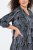 Ulla Popken 844945 Bedrukte jersey jurk Zwart - Jersey jurken - 