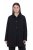 Ulla Popken 845026 Overshirt met zebrastructuur Zwart - Jassen - Damesjassen in grote maten