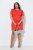 Ulla Popken 845150 Bodycon jurk met korte mouwen Rood - Kleedjes - Jurken in alle maten