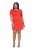 Ulla Popken 845150 Bodycon jurk met korte mouwen Rood - Kleedjes - Jurken in alle maten