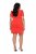 Ulla Popken 845150 Bodycon jurk met korte mouwen Rood - Kleedjes - Jurken in alle maten