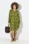 Ulla Popken 845190 Gebloemde jersey jurk Turquoise - Jersey jurken - 