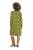Ulla Popken 845190 Gebloemde jersey jurk Turquoise - Jersey jurken - 