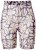 Ulla Popken 845285 Gebloemde anti-schuur shorts Zwart - Anti-schuur shorts - 