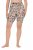 Ulla Popken 845285 Gebloemde anti-schuur shorts Zwart - Anti-schuur shorts - 