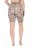 Ulla Popken 845285 Gebloemde anti-schuur shorts Zwart - Anti-schuur shorts - 